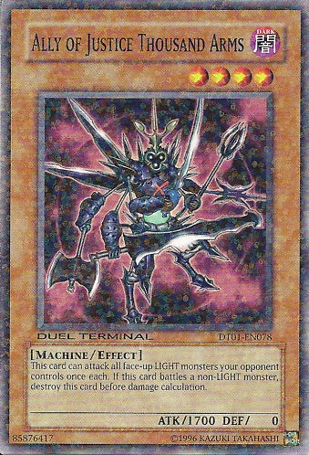 Ally of Justice Thousand Arms [DT01-EN078] Common - Duel Kingdom