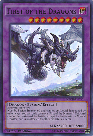 First of the Dragons [NECH-EN050] Super Rare - Duel Kingdom