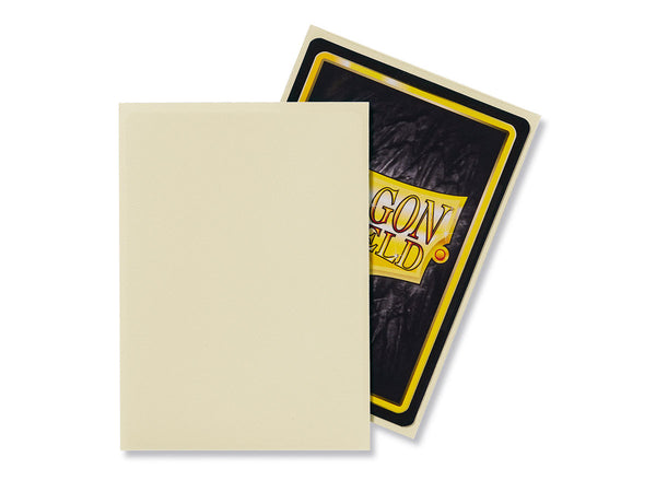 100ct Ivory Dragon Shield Matte Sleeves - Duel Kingdom
