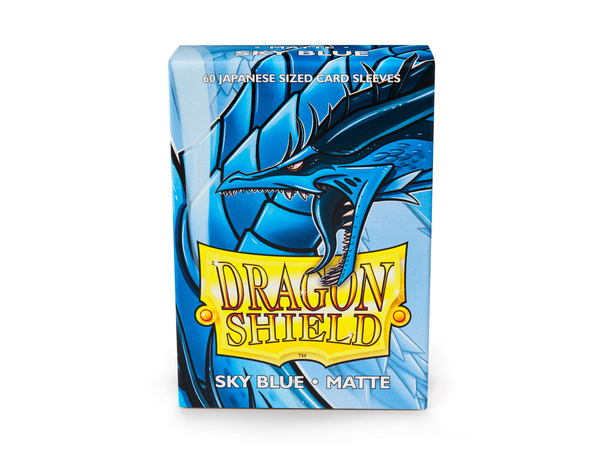 60ct Sky Blue Dragon Shield Matte Sleeves (Japanese Size) - Duel Kingdom