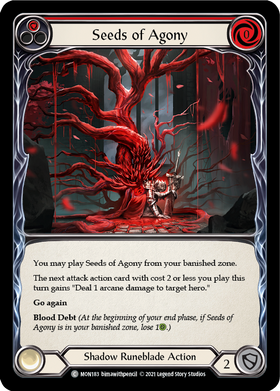 Seeds of Agony (Red) [MON183] 1st Edition Normal - Duel Kingdom