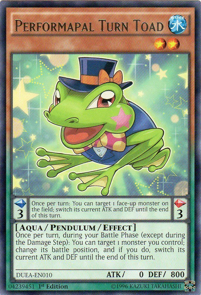 Performapal Turn Toad [DUEA-EN010] Rare - Duel Kingdom