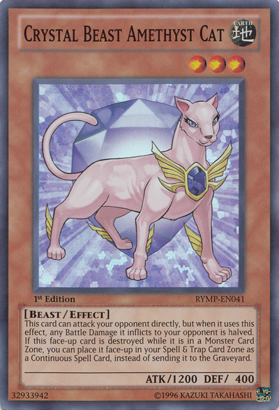 Crystal Beast Amethyst Cat [RYMP-EN041] Super Rare - Duel Kingdom