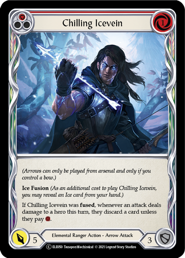 Chilling Icevein (Red) [U-ELE050] Unlimited Rainbow Foil - Duel Kingdom