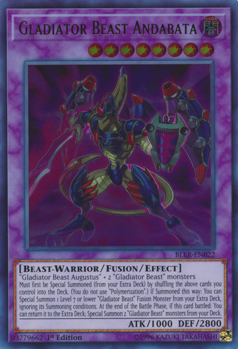 Gladiator Beast Andabata [BLLR-EN022] Ultra Rare - Duel Kingdom