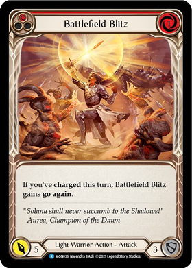 Battlefield Blitz (Red) [MON036] 1st Edition Normal - Duel Kingdom