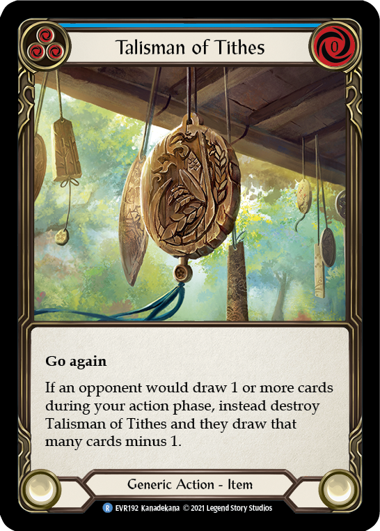 Talisman of Tithes [EVR192] 1st Edition Normal - Duel Kingdom