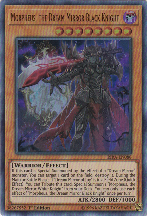 Morpheus, the Dream Mirror Black Knight [RIRA-EN088] Ultra Rare - Duel Kingdom