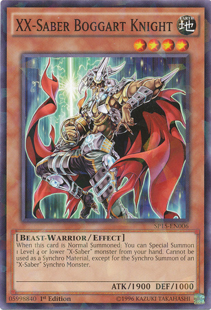 XX-Saber Boggart Knight [SP15-EN006] Shatterfoil Rare - Duel Kingdom