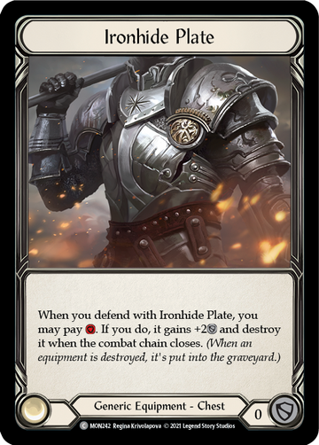 Ironhide Plate [MON242] 1st Edition Normal - Duel Kingdom