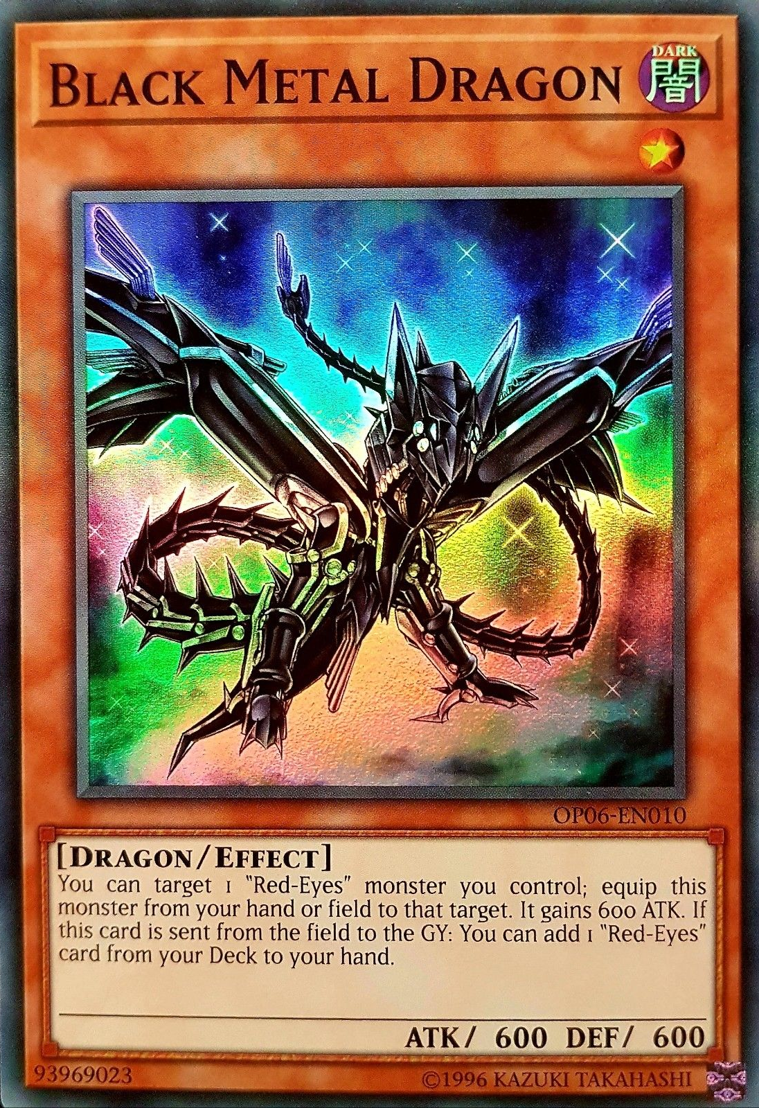 Black Metal Dragon [OP06-EN010] Super Rare - Duel Kingdom