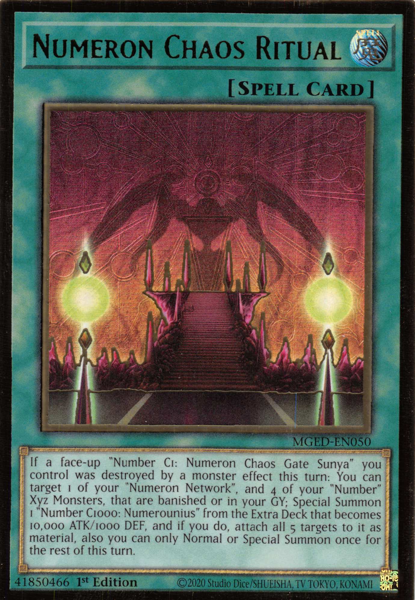 Numeron Chaos Ritual [MGED-EN050] Gold Rare - Duel Kingdom