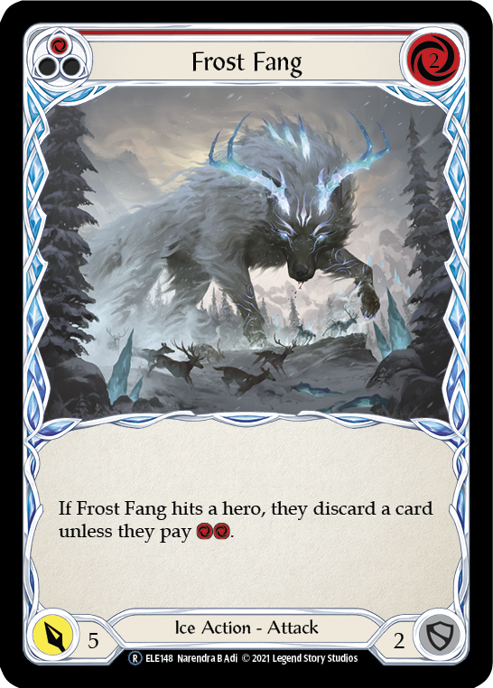 Frost Fang (Red) [U-ELE148] Unlimited Rainbow Foil - Duel Kingdom