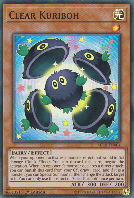 Clear Kuriboh [AC19-EN004] Super Rare - Duel Kingdom