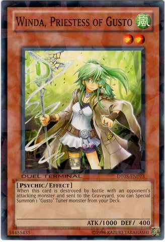 Winda, Priestess of Gusto [DT05-EN073] Common - Duel Kingdom