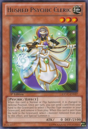 Hushed Psychic Cleric [EXVC-EN027] Rare - Duel Kingdom