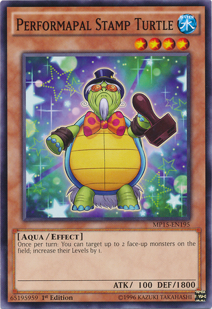 Performapal Stamp Turtle [MP15-EN195] Common - Duel Kingdom