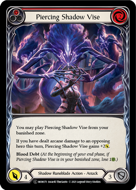Piercing Shadow Vise (Red) (Rainbow Foil) [U-MON171-RF] Unlimited Rainbow Foil - Duel Kingdom