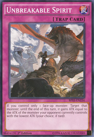 Unbreakable Spirit [BP03-EN234] Common - Duel Kingdom