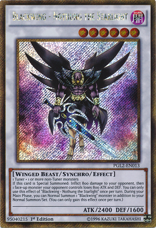 Blackwing - Nothung the Starlight [PGL2-EN013] Gold Secret Rare - Duel Kingdom