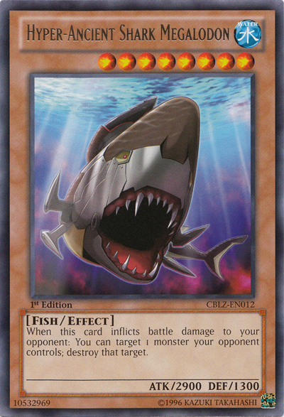 Hyper-Ancient Shark Megalodon [CBLZ-EN012] Rare - Duel Kingdom
