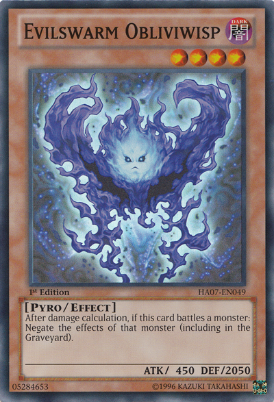 Evilswarm Obliviwisp [HA07-EN049] Super Rare - Duel Kingdom