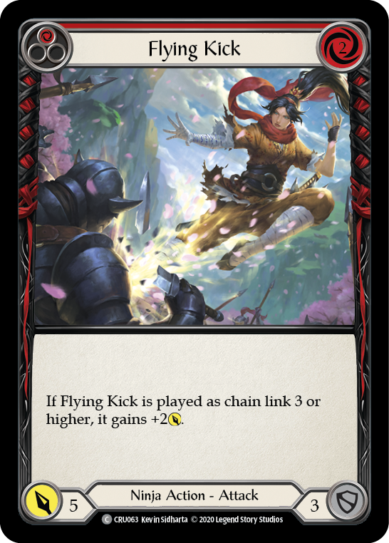 Flying Kick (Red) [CRU063] 1st Edition Normal - Duel Kingdom