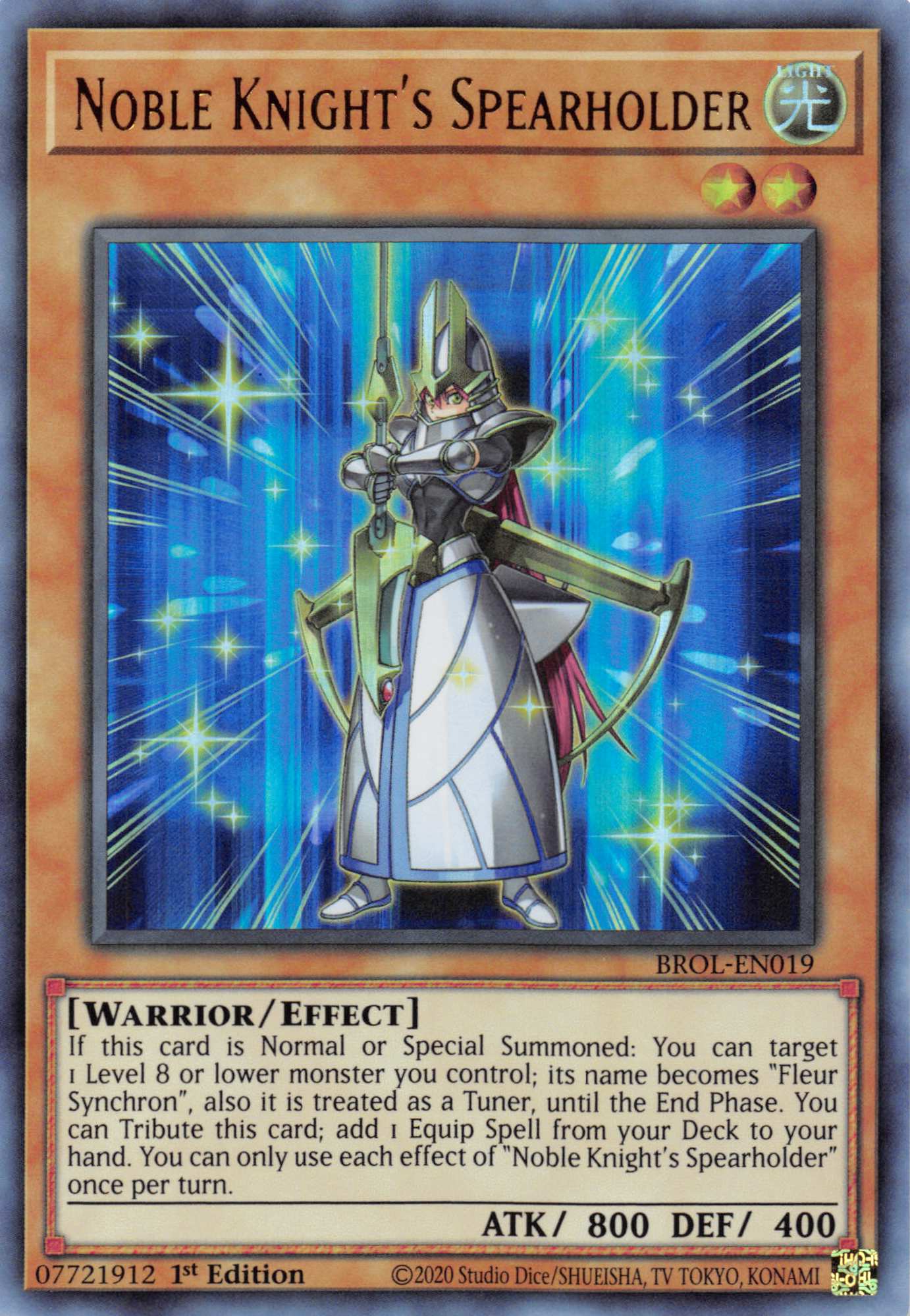 Noble Knight's Spearholder [BROL-EN019] Ultra Rare - Duel Kingdom