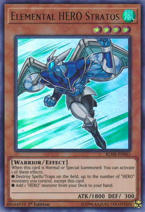 Elemental Hero Stratos [BLHR-EN061] Ultra Rare - Duel Kingdom