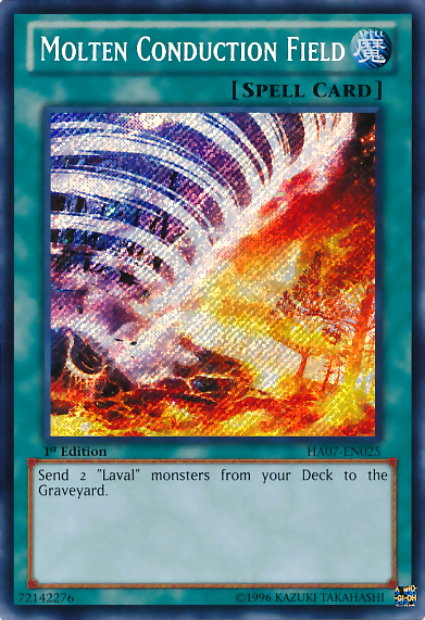 Molten Conduction Field [HA07-EN025] Secret Rare - Duel Kingdom