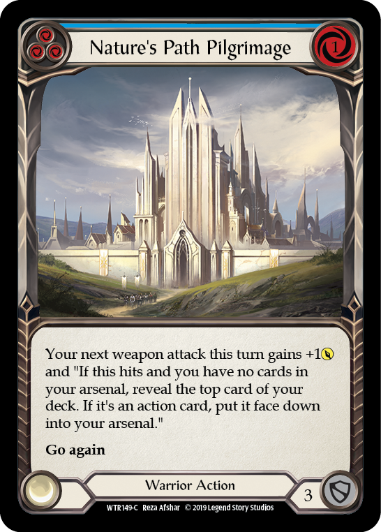Nature's Path Pilgrimage (Blue) [WTR149-C] Alpha Print Rainbow Foil - Duel Kingdom