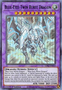 Blue-Eyes Twin Burst Dragon (Green) [LDS2-EN019] Ultra Rare - Duel Kingdom