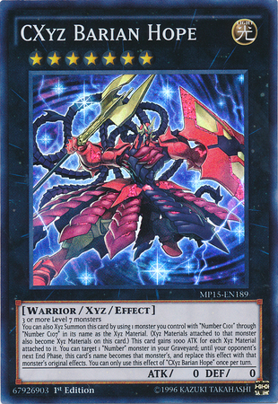 CXyz Barian Hope [MP15-EN189] Super Rare - Duel Kingdom