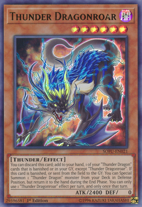Thunder Dragonroar [SOFU-EN021] Ultra Rare - Duel Kingdom