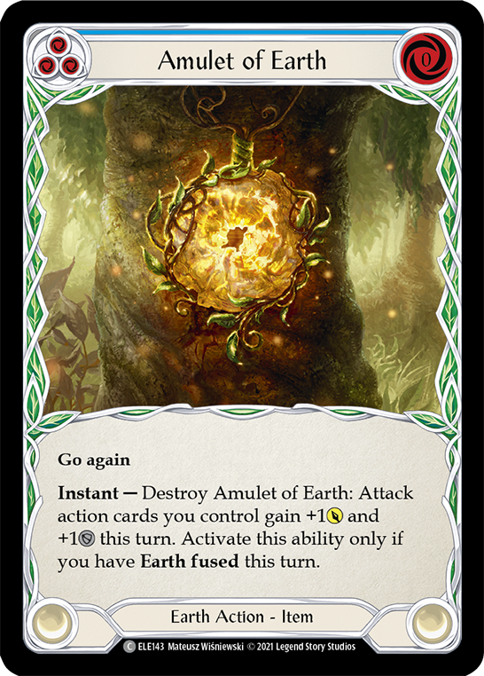 Amulet of Earth [ELE143] 1st Edition Normal - Duel Kingdom