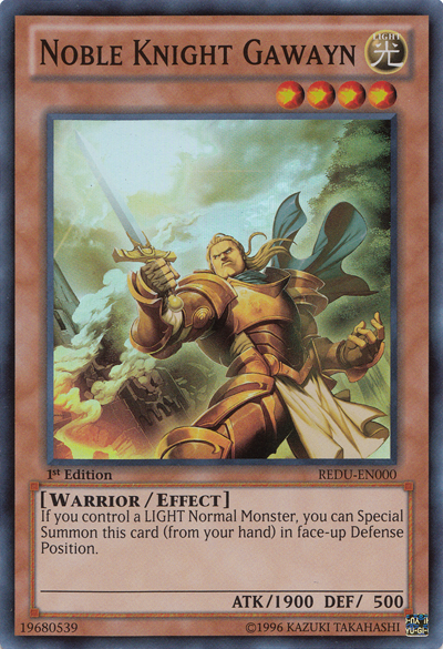 Noble Knight Gawayn [REDU-EN000] Super Rare - Duel Kingdom