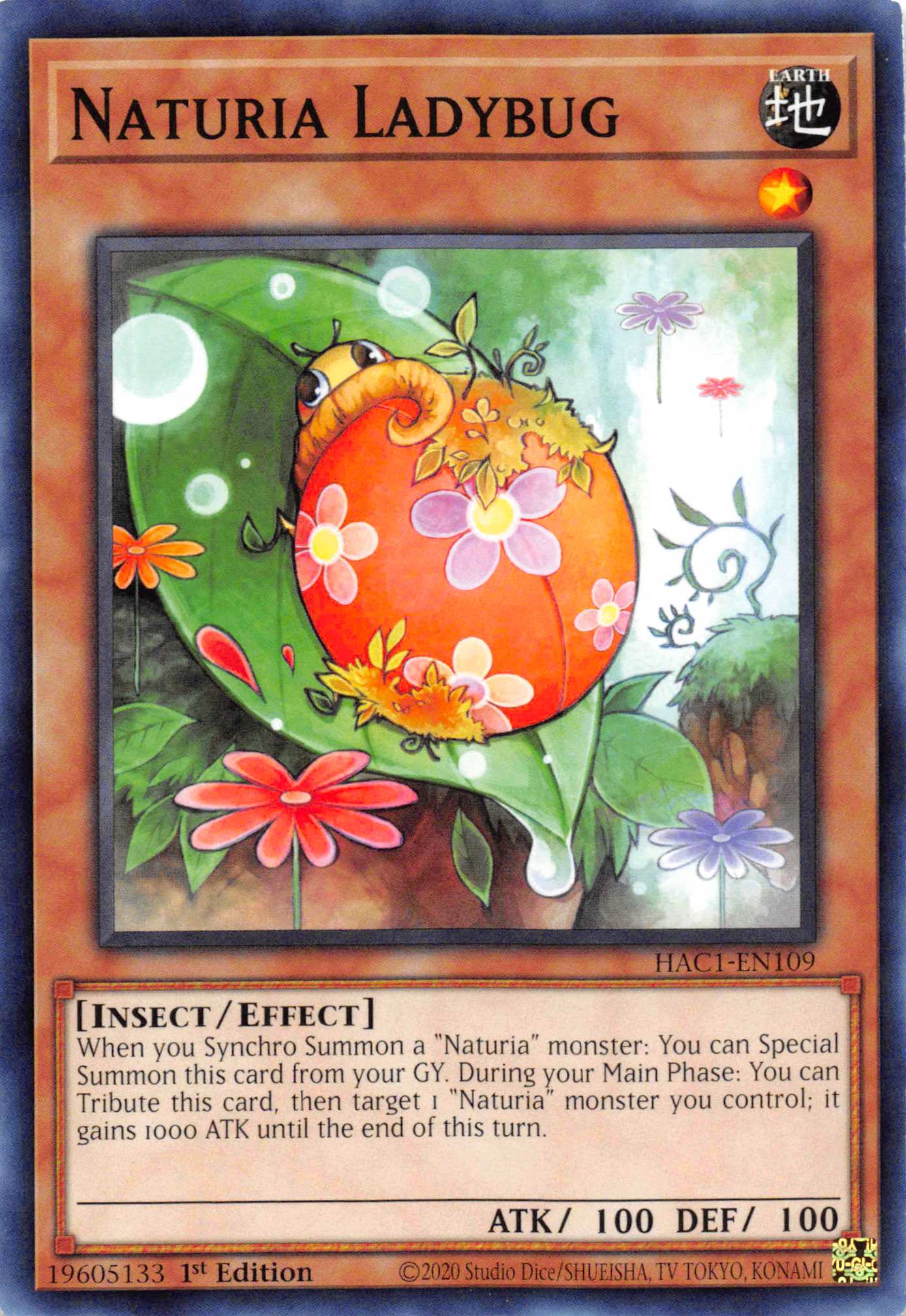 Naturia Ladybug [HAC1-EN109] Common - Duel Kingdom