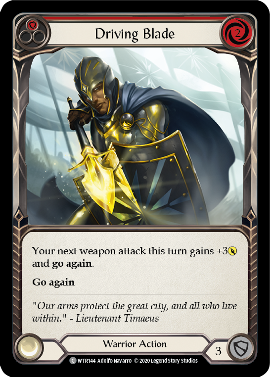 Driving Blade (Red) [WTR144] Unlimited Normal - Duel Kingdom