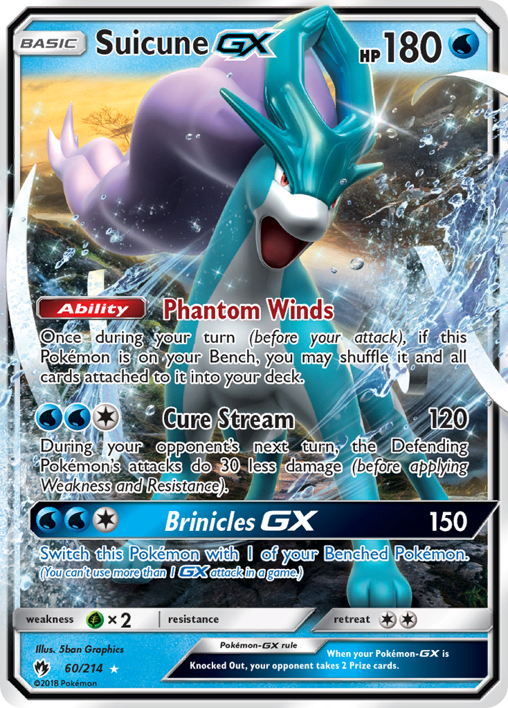 Suicune GX (60/214) [Sun & Moon: Lost Thunder] - Duel Kingdom