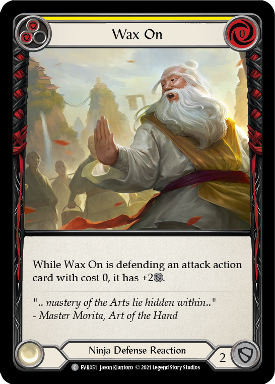 Wax On (Yellow) [EVR051] 1st Edition Normal - Duel Kingdom