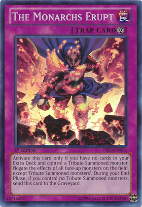 The Monarchs Erupt [PRIO-EN076] Super Rare - Duel Kingdom