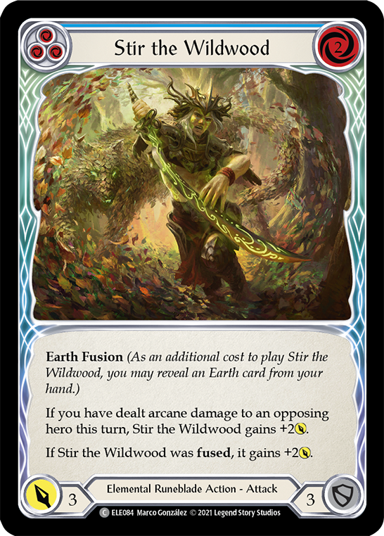 Stir the Wildwood (Blue) [ELE084] 1st Edition Normal - Duel Kingdom