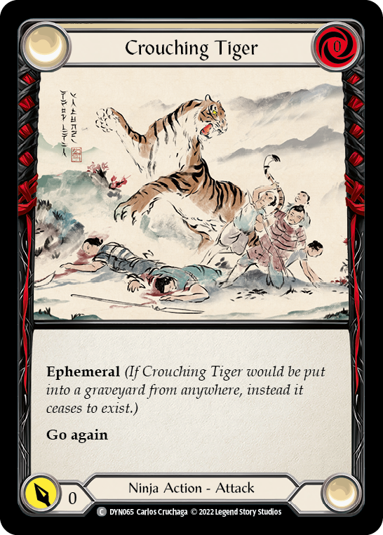 Crouching Tiger [DYN065] (Dynasty)  Rainbow Foil