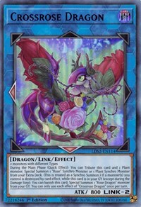 Crossrose Dragon (Blue) [LDS2-EN114] Ultra Rare - Duel Kingdom