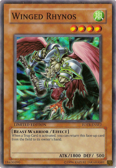 Winged Rhynos [FOTB-ENSE2] Super Rare - Duel Kingdom