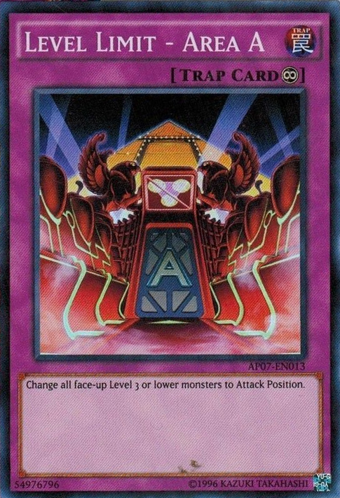 Level Limit - Area A [AP07-EN013] Super Rare - Duel Kingdom