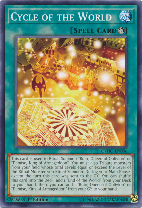 Cycle of the World [CYHO-EN056] Common - Duel Kingdom