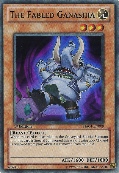 The Fabled Ganashia [HA04-EN009] Super Rare - Duel Kingdom