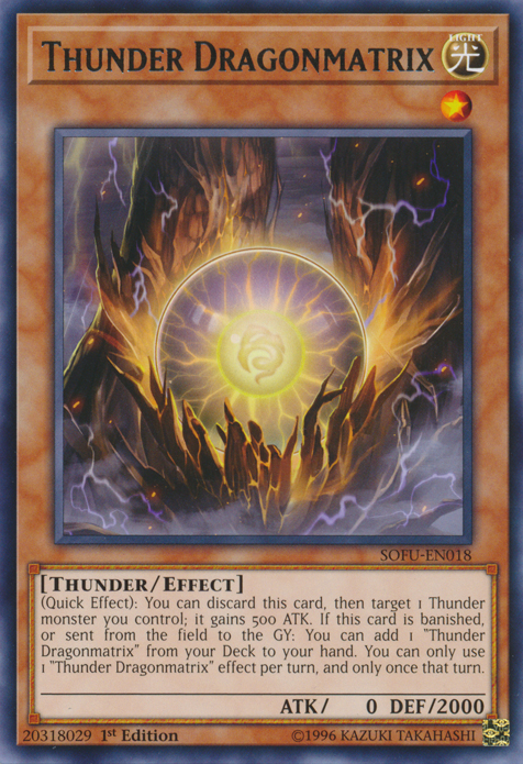 Thunder Dragonmatrix [SOFU-EN018] Rare - Duel Kingdom