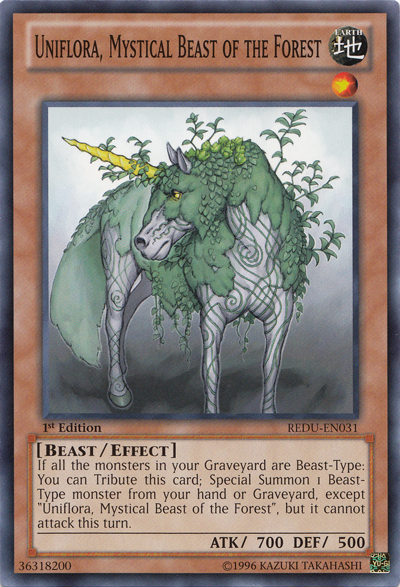 Uniflora, Mystical Beast of the Forest [REDU-EN031] Common - Duel Kingdom